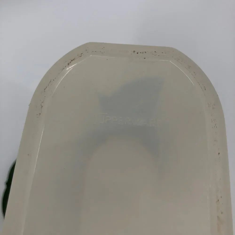 Vintage Tupperware White Snap Lid 9 3/4 Cups Module Mate 1614-21 Food Container